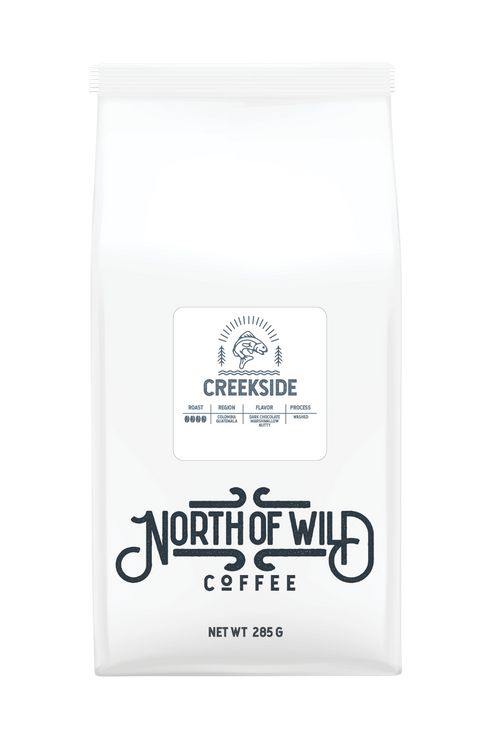 Creekside is a dark roast blend that feels like a quiet moment by the water's edge.
