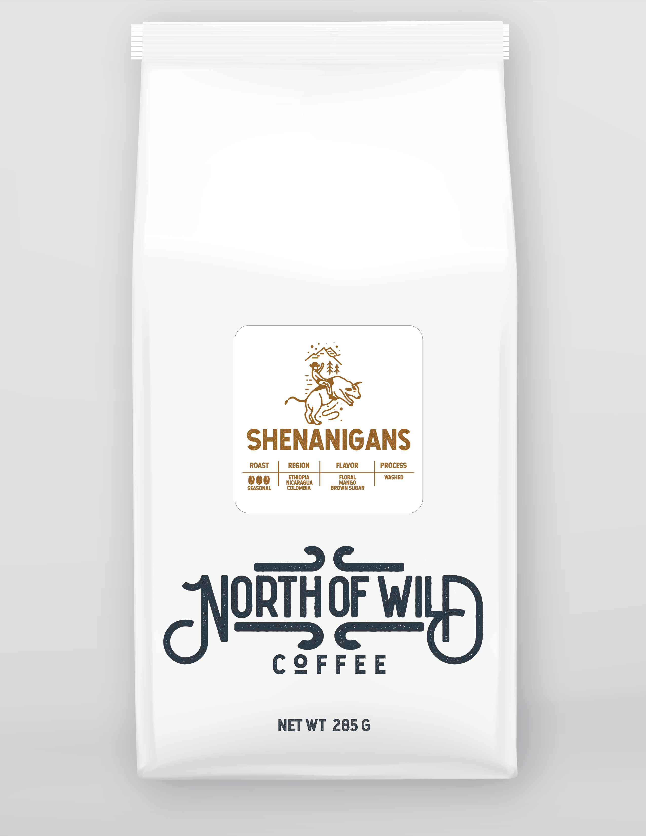 Fresh roasted coffee, washed process