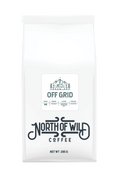 "Off Grid light-medium roast coffee bag — single origin Nicaragua with passionfruit and Meyer lemon notes"
