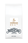 "Shenanigans medium roast coffee bag — Ethiopia, Nicaragua & Colombia blend with floral, mango and brown sugar notes"