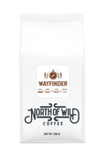 "Wayfinder dark roast coffee bag — Ethiopia & Guatemala blend with hazelnut and cocoa notes"